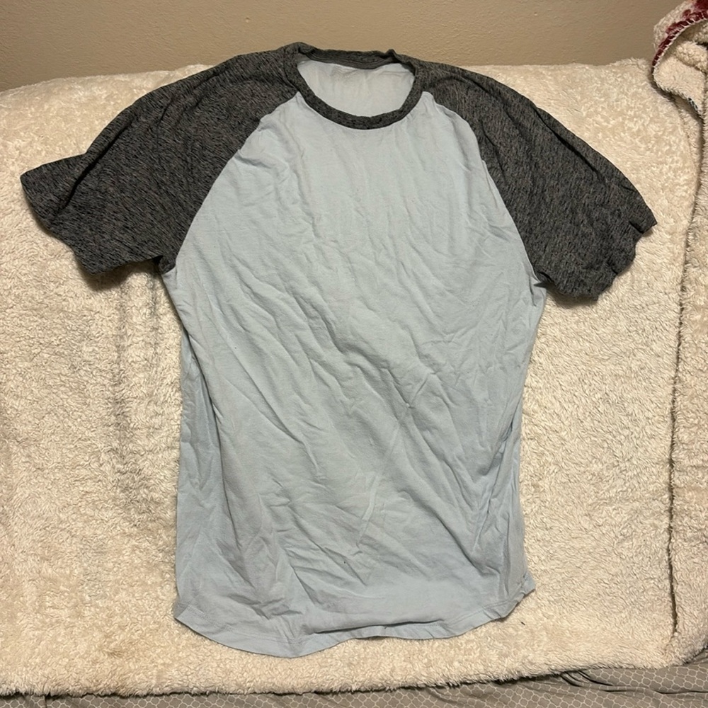Old Navy blue and heathered gray shirt size medium
